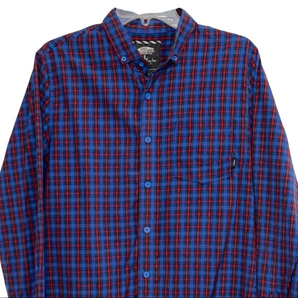 VANS Johnny Layton Men’s Long Sleeve Button Down Shirt Size Small - Picture 3 of 6